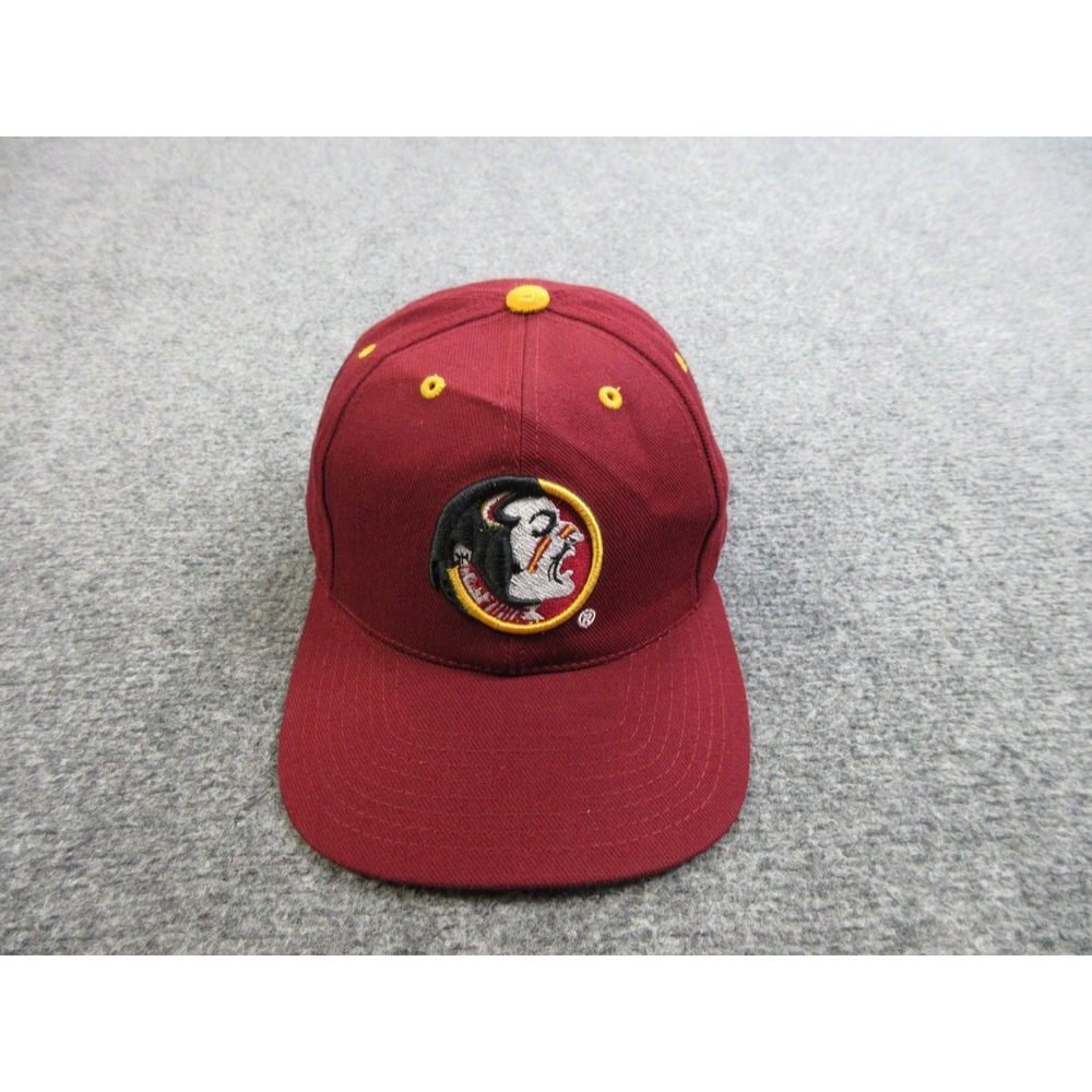 VINTAGE Florida State Seminoles Hat Cap‎ Snap Back Mens Maroon NCAA Football 90s